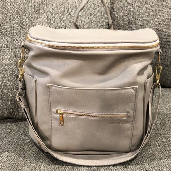 NWOT** Fawn Design The Original Diaper Bag - Gray - Picture 1 of 6